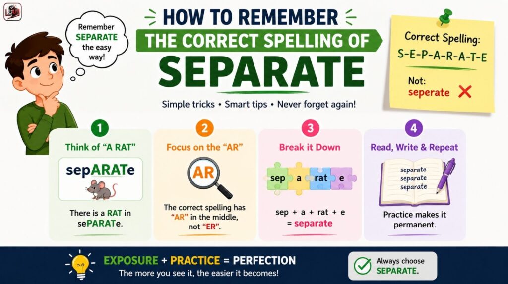 How to Remember the Correct Spelling of Separate