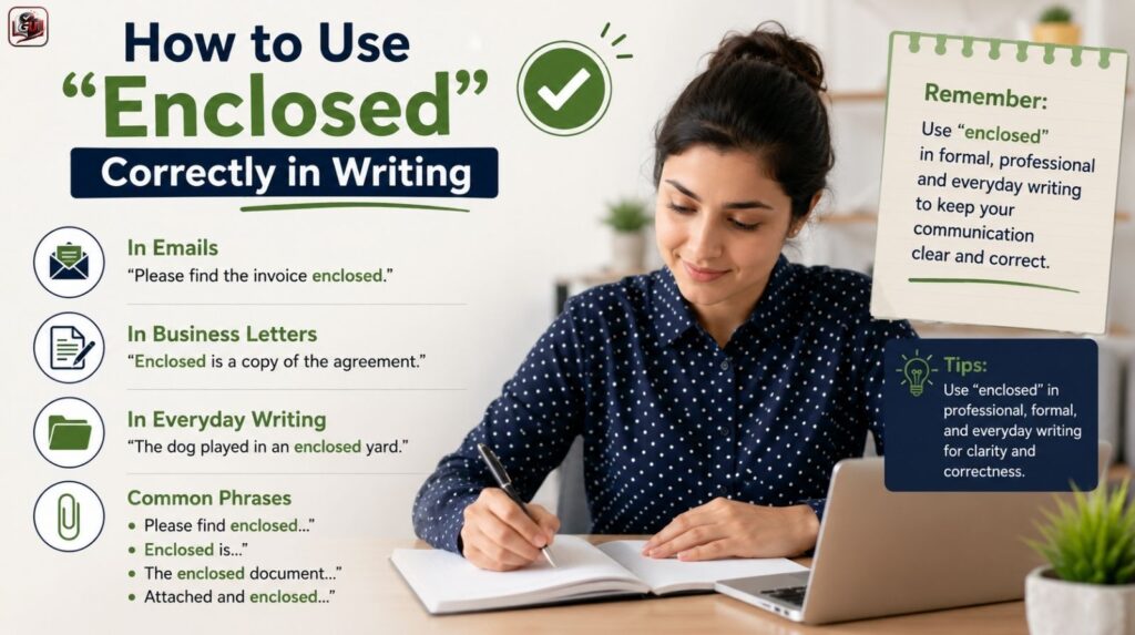 How to Use “Enclosed” Correctly in Writing
