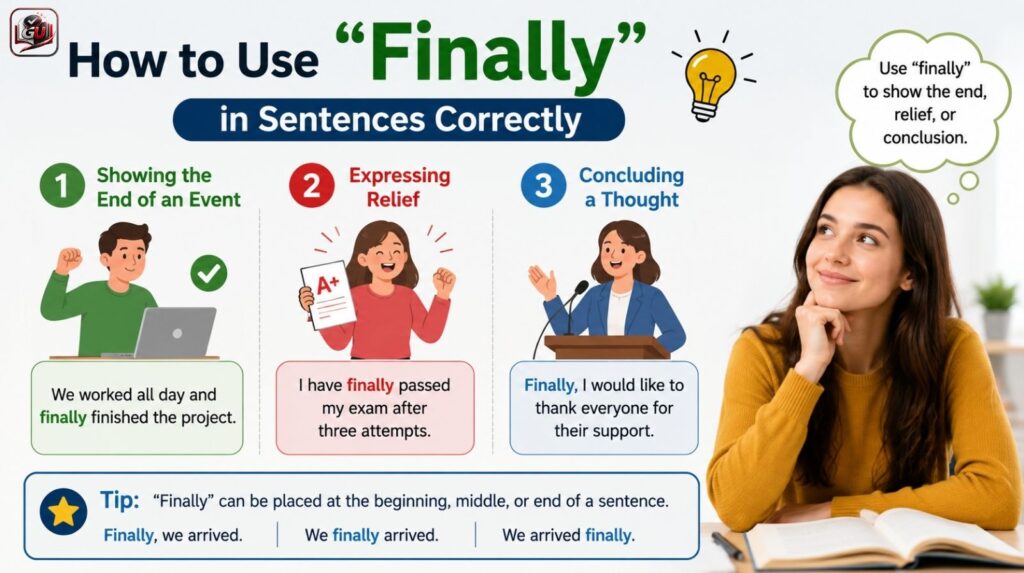 How to Use “Finally” in Sentences Correctly