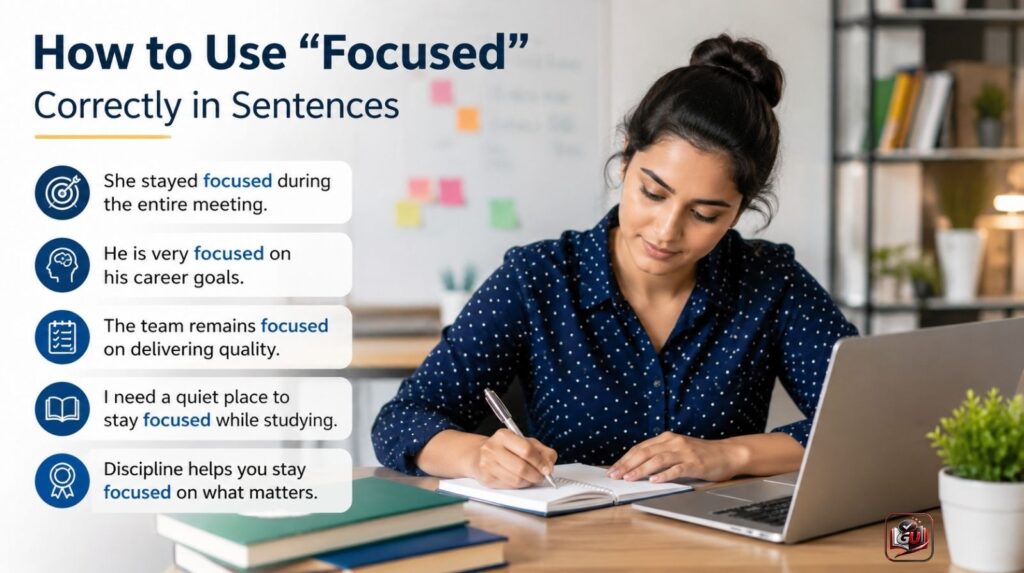 How to Use “Focused” Correctly in Sentences
