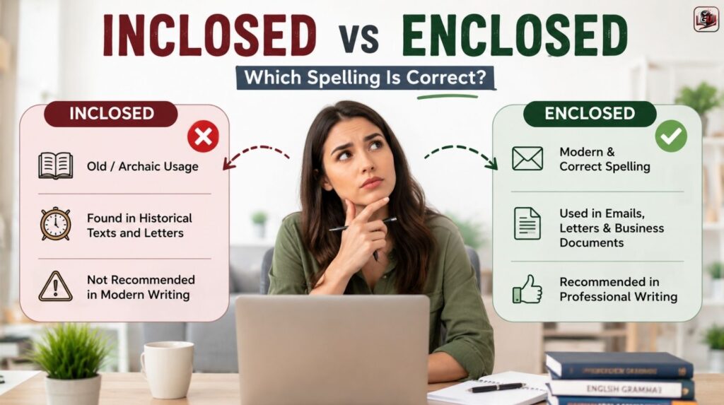 Inclosed vs Enclosed: Which Spelling Is Correct?