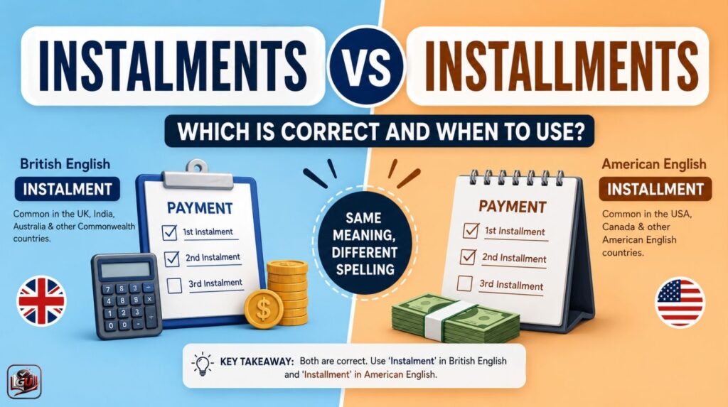 Instalments vs Installments Which Is Correct And Use It?