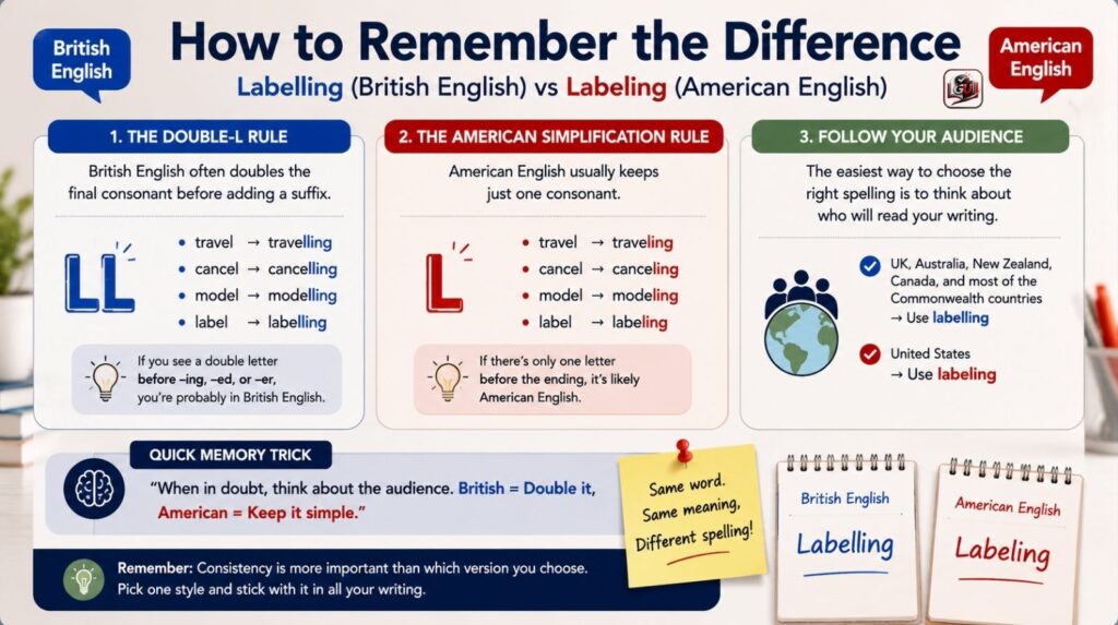 Labelling vs Labeling Side-by-Side Comparison