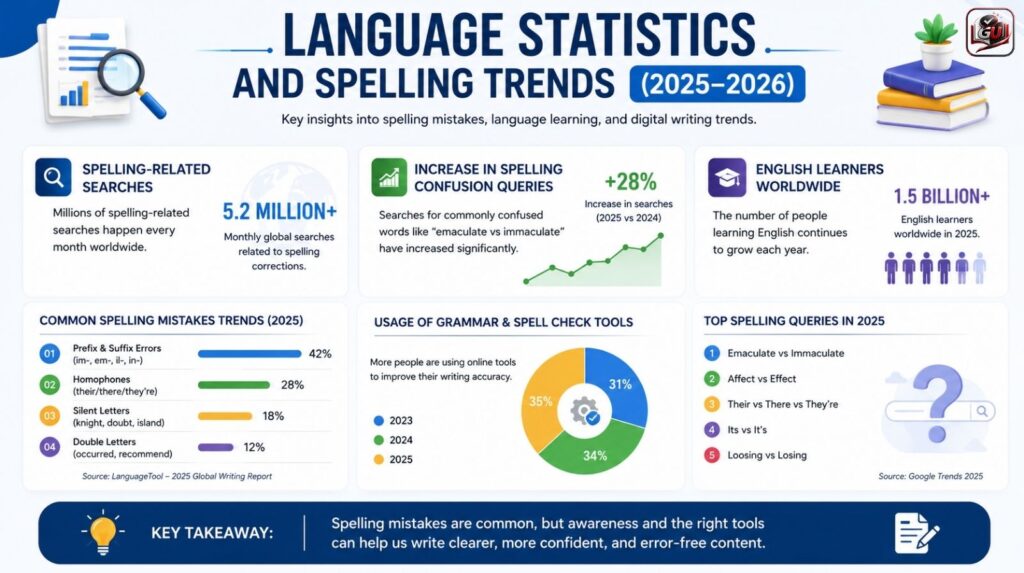 Language Statistics and Spelling Trends (2025–2026)