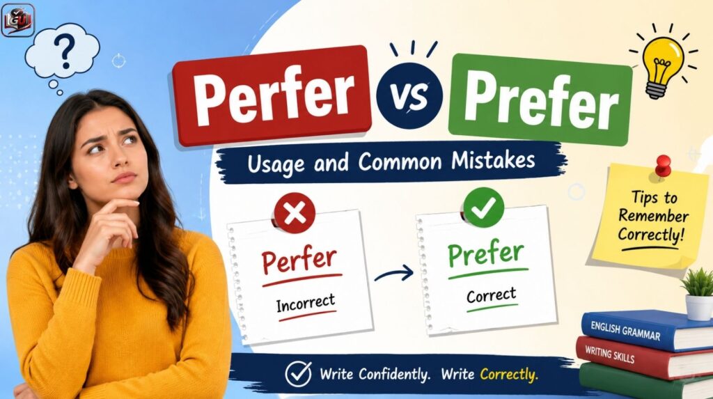 Perfer vs Prefer: Correct Usage, Meaning, And Common Mistakes