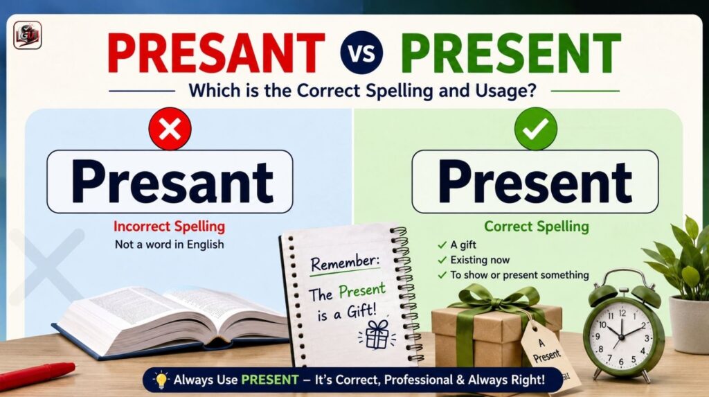 Presant vs Present: Which Is The Correct Spelling And Usage?
