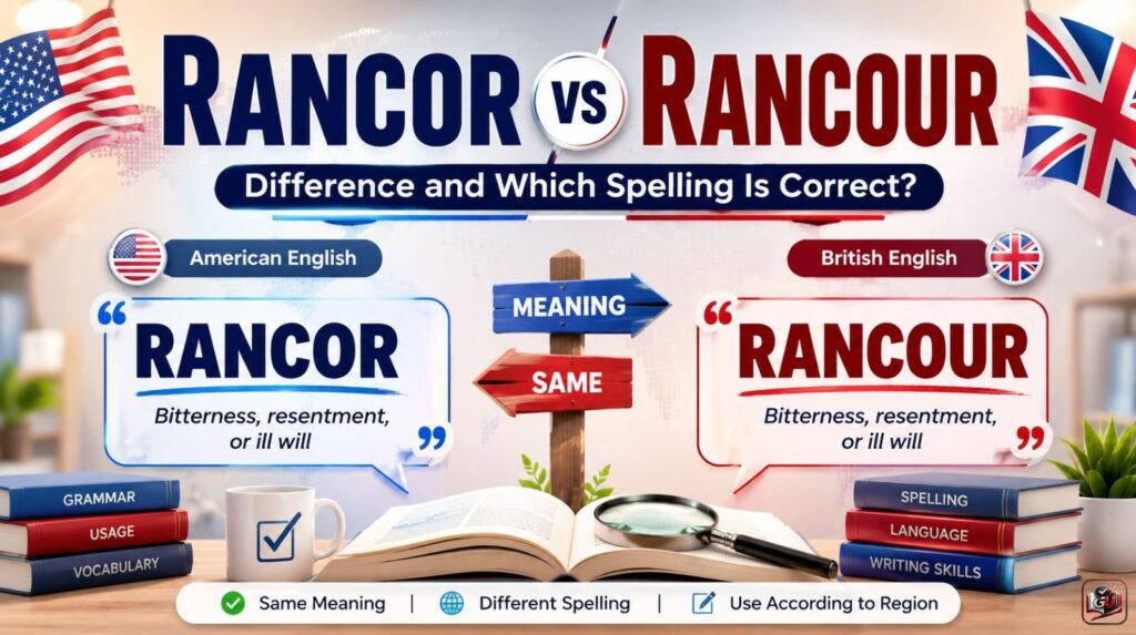 Rancor vs Rancour Difference And Which Spelling Is Correct?