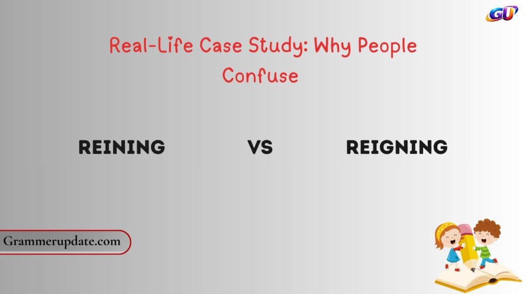 Real-Life Case Study: Why People Confuse Reining vs Reigning