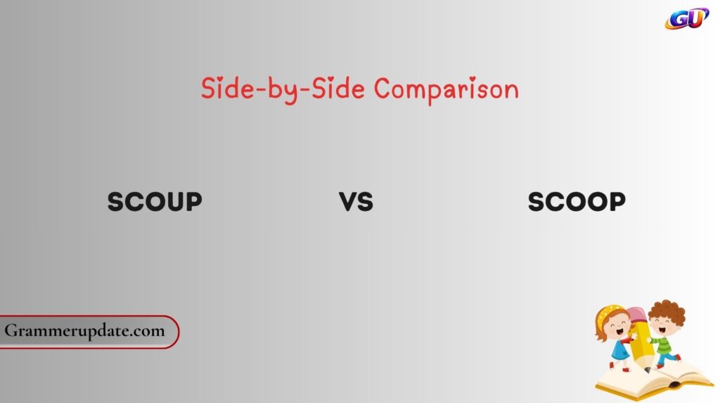 Scoup vs Scoop: Side-by-Side Comparison