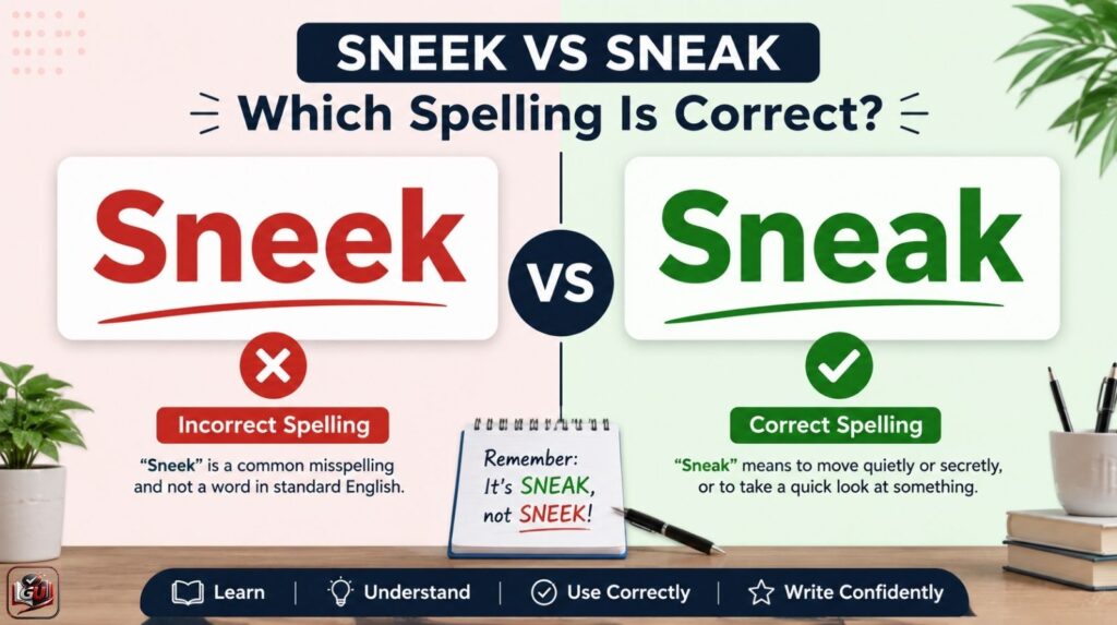 Sneek vs Sneak: Which Spelling Is Correct And How To Use It?