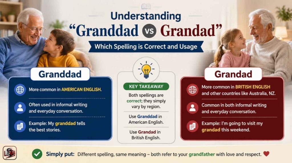 Understanding “Granddad vs Grandad Which Spelling is Correct and Usage”
