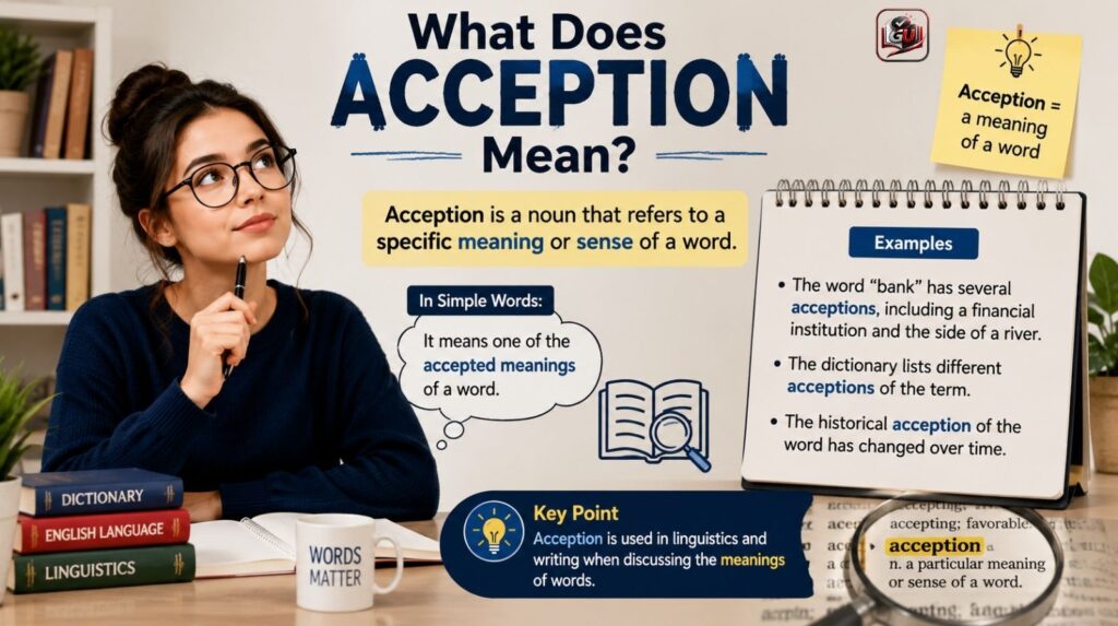 What Does Acception Mean?