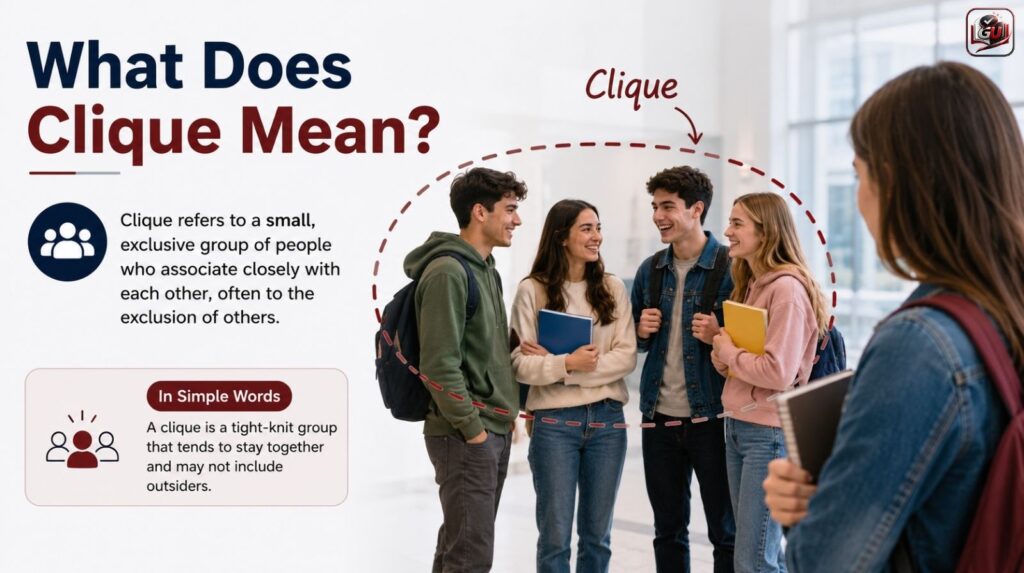 What Does Clique Mean?