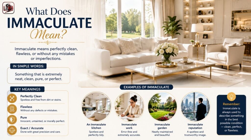 What Does Immaculate Mean?