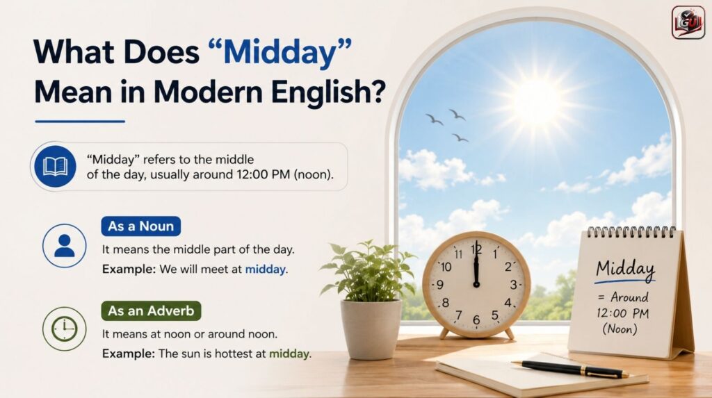 What Does “Midday” Mean in Modern English?