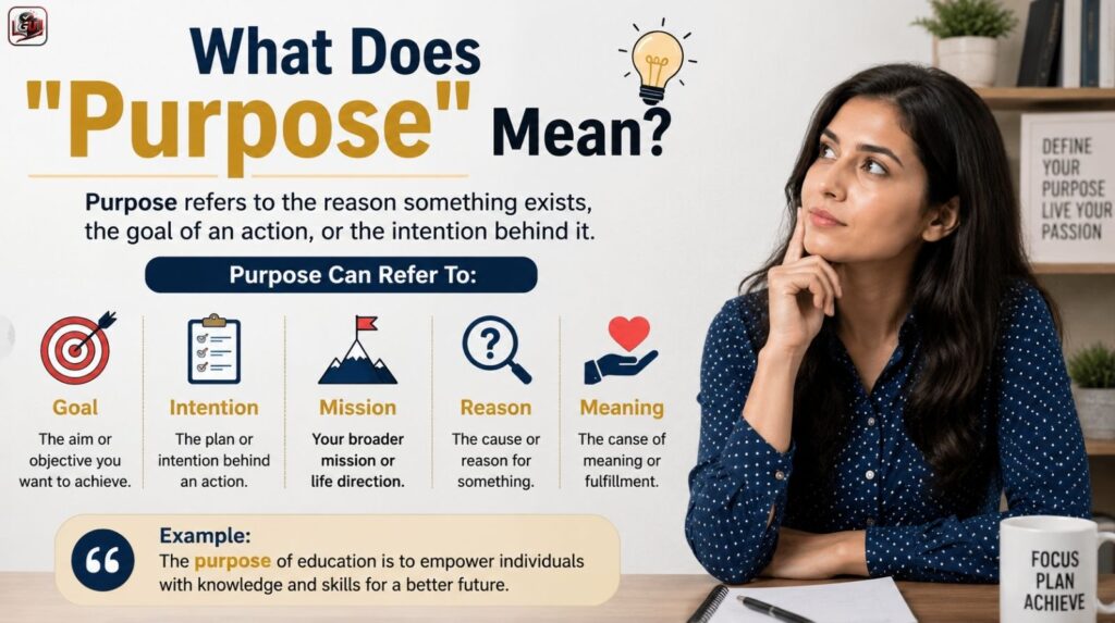 What Does "Purpose" Mean?