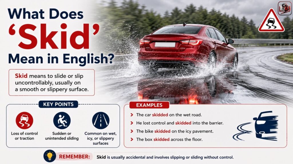 What Does “Skid” Mean in English?
