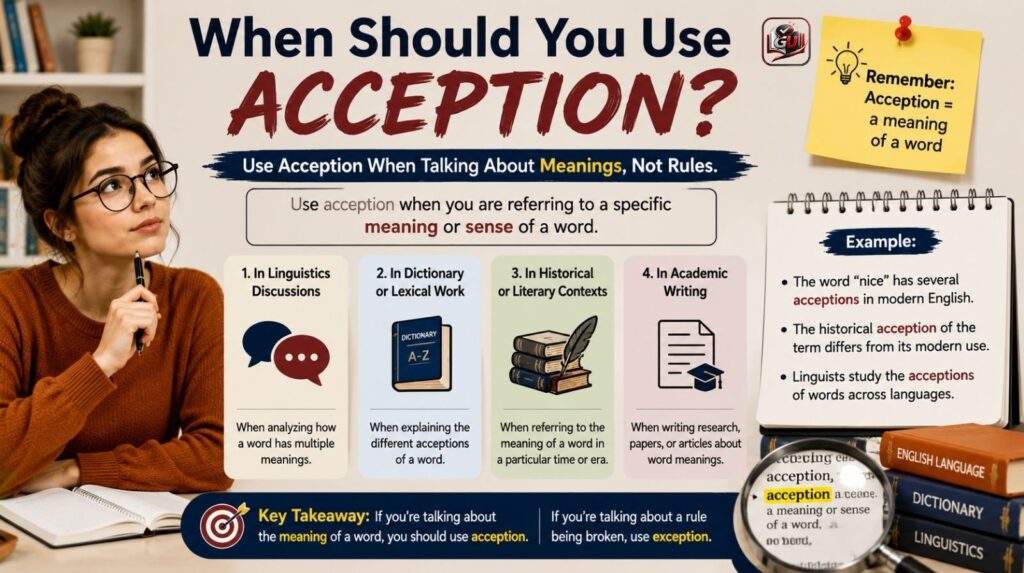 When Should You Use Acception?