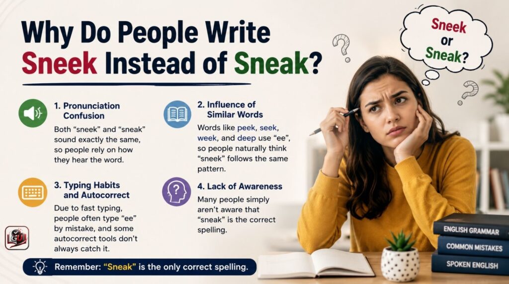 Why Do People Write Sneek Instead of Sneak?