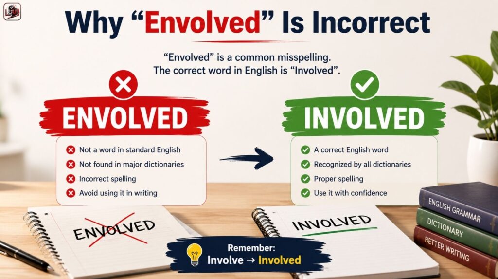 Why “Envolved” Is Incorrect