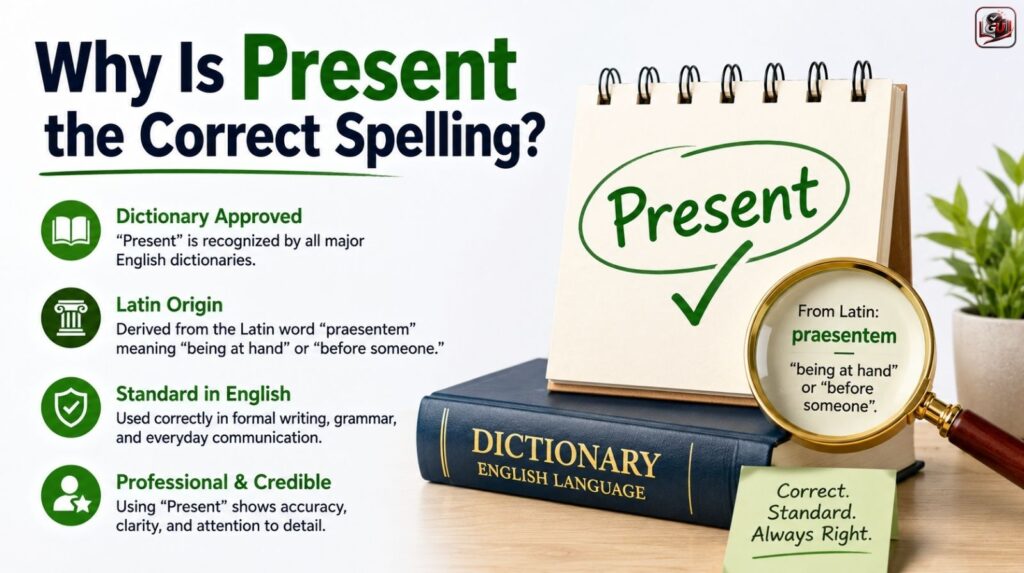 Why Is Present the Correct Spelling?