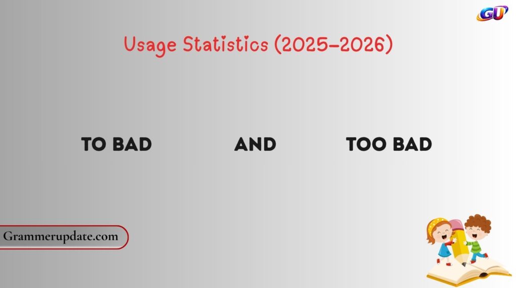 To Bad vs Too Bad Usage Statistics (2025–2026)