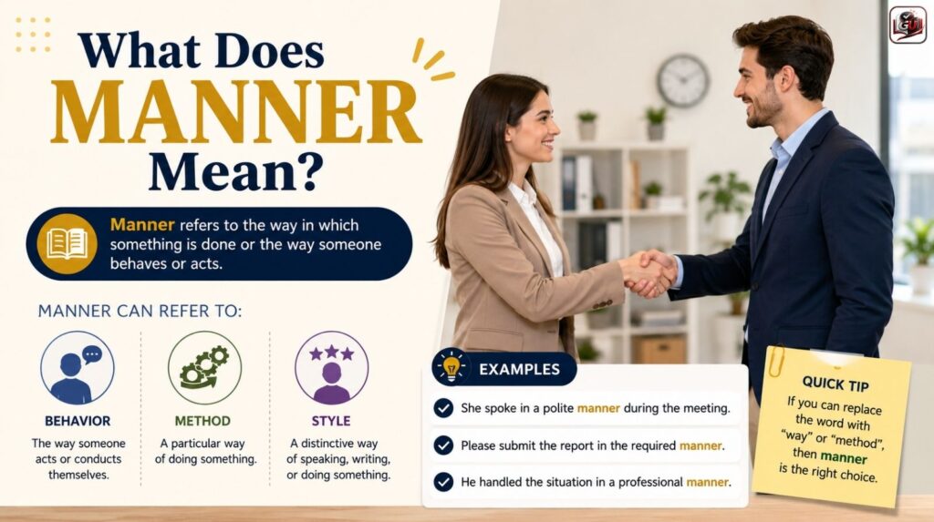 What Does Manner Mean?