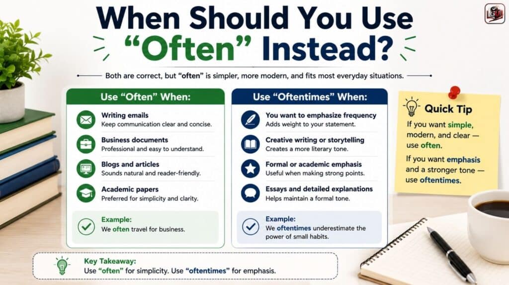 When Should You Use "Often" Instead?