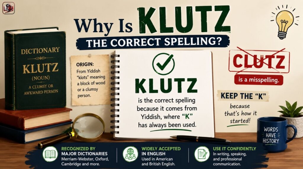 Why Is Klutz the Correct Spelling?