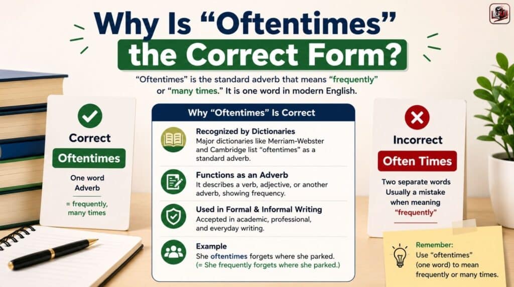 Why Is "Oftentimes" the Correct Form?