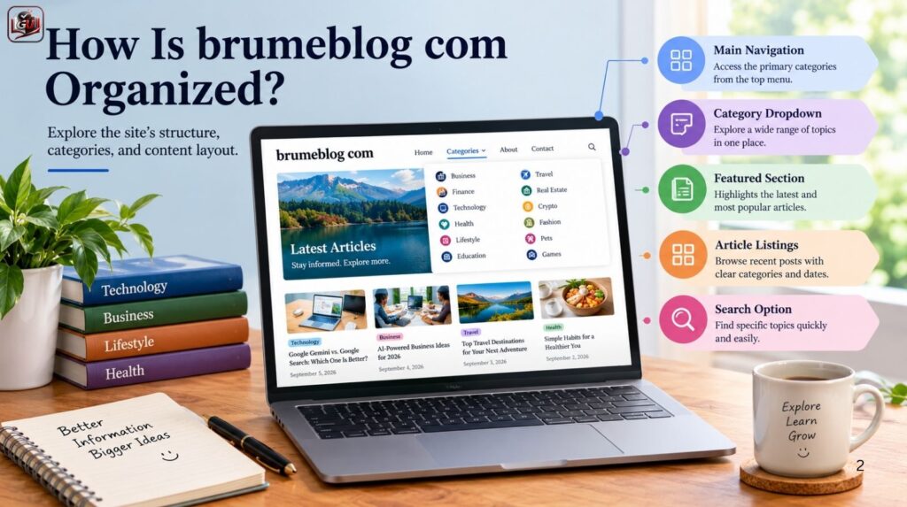How Is brumeblog com Organized?