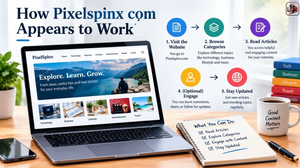 How Pixelspinx com Appears to Work